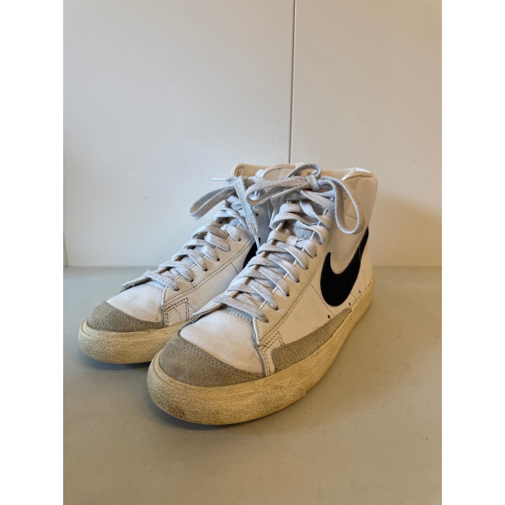 Nike Blazer Mid 77 Vintage White Black BQ6806-100 Mens 8 High Top Sneakers